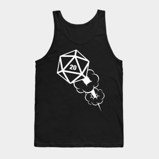 D20 Critical Hit Polyhedral Dice Tank Top